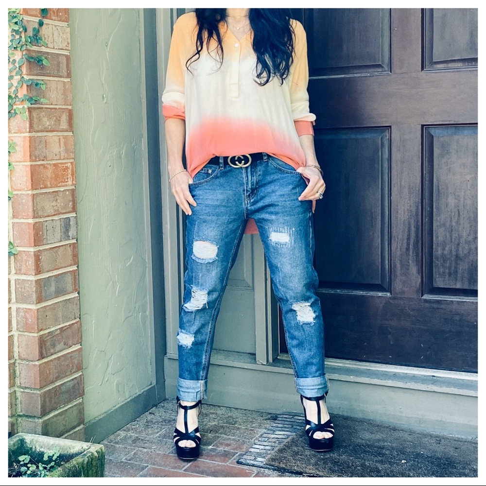 OMBRÉ TIE DYE CHIC TUNIC TOP - Picture 8 of 11